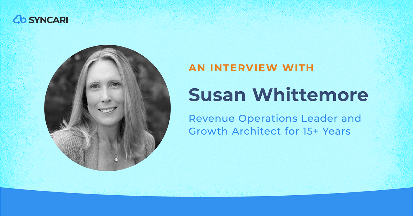 title card for Susan Whittemore, Growth Architect, Data Superheroes RevOps interview series