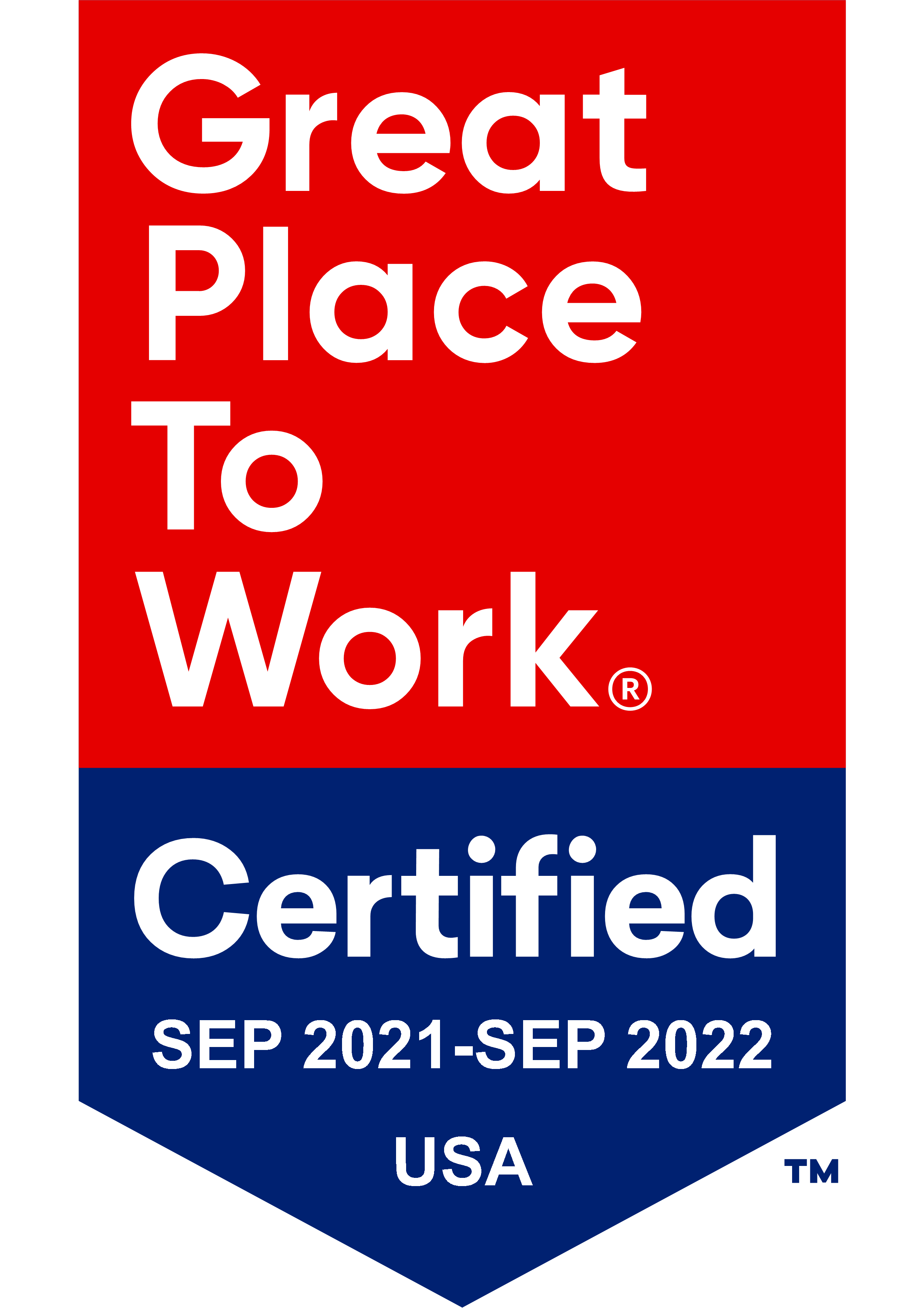 2021 SEP Certification for Great Places To Work