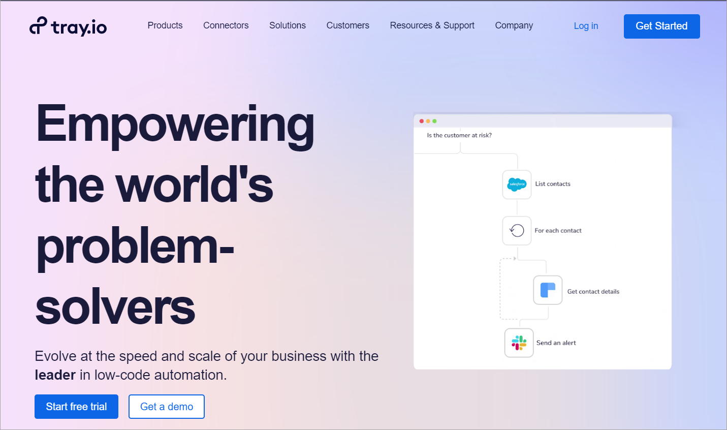 The industry-leading General Automation Platform from Tray.io enables business users and programmers to manage mission-critical activities thanks to its contemporary, cloud hosting design. 