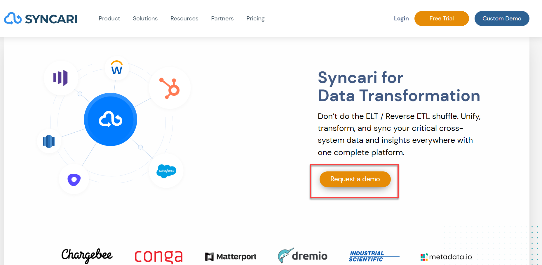 Every data source connected to Syncari normalizes the product's data model thanks to its centralized data architecture. Now, any customer system may communicate using the same data language.