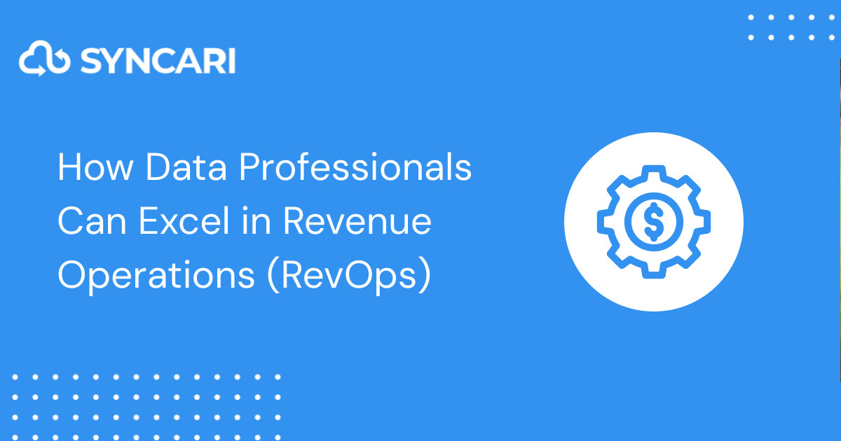 Discover how data scientists and analysts can excel in Revenue Operations (RevOps) roles. Learn about CRM data architecture, GTM strategies, data quality, and revenue terminology, essential for impacting an organization's revenue growth. Find your path to success in this dynamic intersection of data and revenue operations.