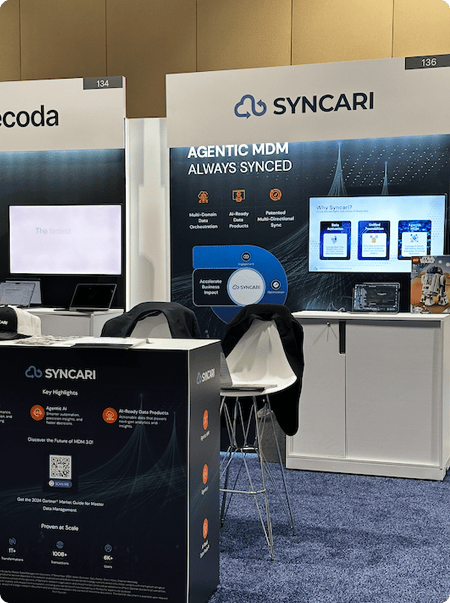 Team working at booth
